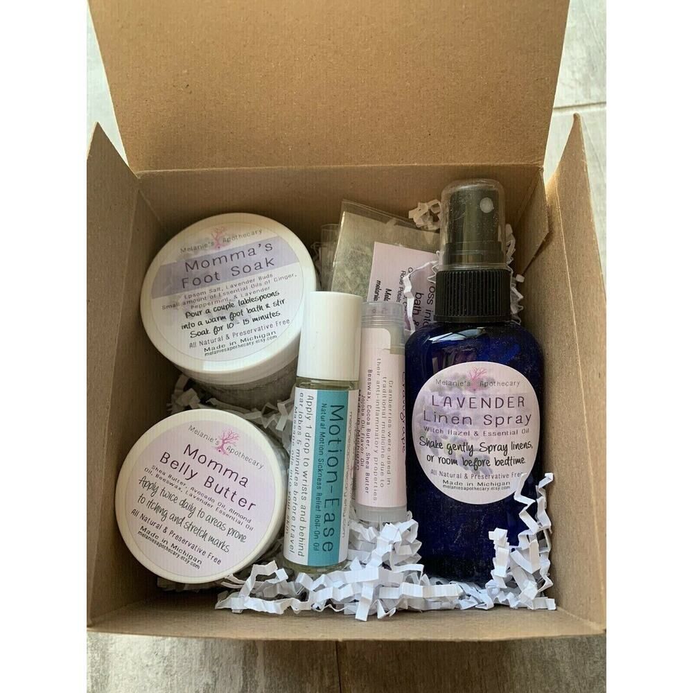 $60 Melanie's Apothecary New Mom Pregnancy Baby Shower Mother's Gift Box Set